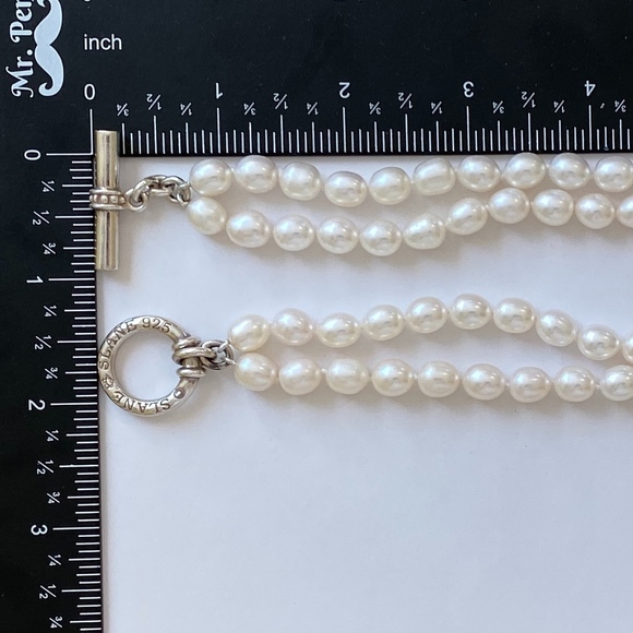 Slane ~ JUMBO Diamond BEE Enhancer Pearl Necklace - Picture 7 of 8